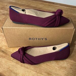 Purple “Thistle” Rothy’s size 8.5 The Knot Point II - brand new